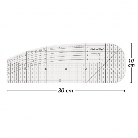 10x30cm 止滑熨燙尺